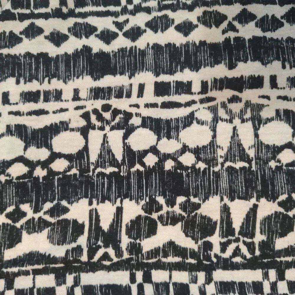 Maurices Geometric Mini Skirt Skater Tribal Ikat Print Elastic Waist Size Small